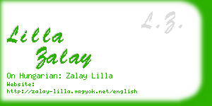 lilla zalay business card